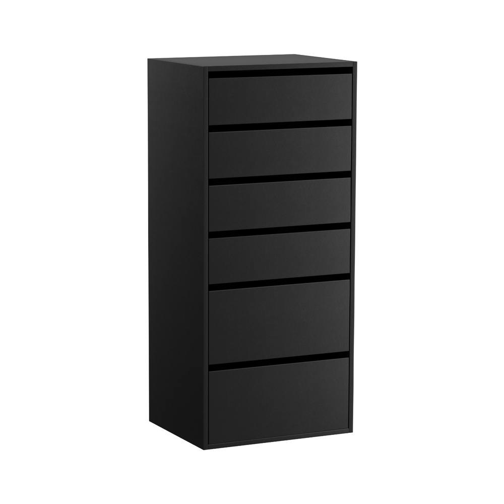 FURNI-N-CDR-6D-BK-AB-202509021612-00 Artiss 6 Chest of Drawers Dresser Tallboy Black - Image 1