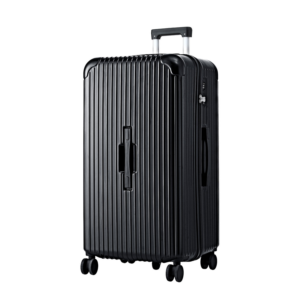 LUG-ABS-TRUK-32-BK-202508192008-00 Wanderlite 32" Trunk Luggage Suitcase Travel 5 Wheels Type-C Port TSA Black - Image 1