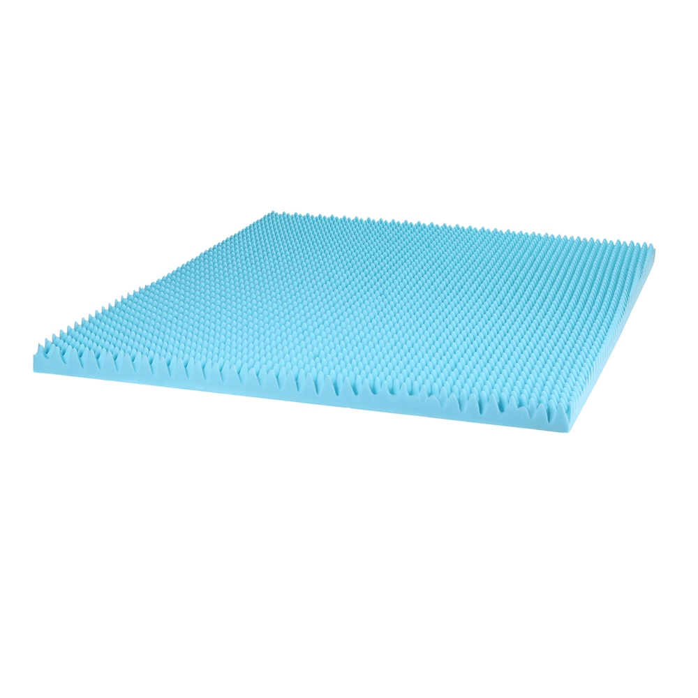MATTRESS-TOP-EC-BAM-8-Q-202508201954-00 Giselle 8cm Memory Foam Mattress Topper Gel Egg Crate Foam Bamboo Queen - Image 1