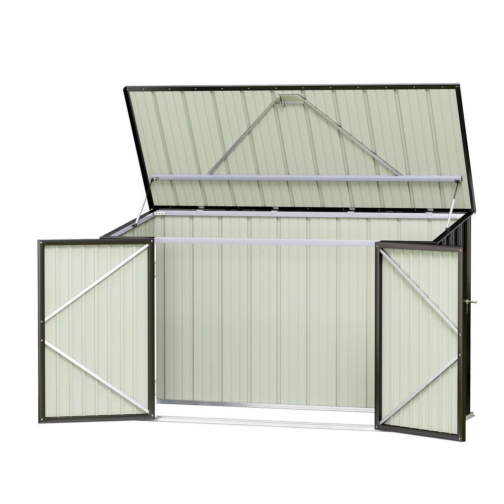 SHED-FLAT-3X8-AB-202509161108-00 Giantz Garden Shed 2.22x0.91M Bike Sheds Outdoor Storage Tool Workshop House Shelter Double Door - Image 1