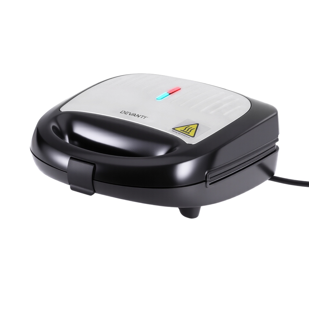 SM-3IN1-BK-202509191848-00 Devanti 3-in-1 Sandwich Press Waffle Maker Panini Press Grill 850W - Image 1