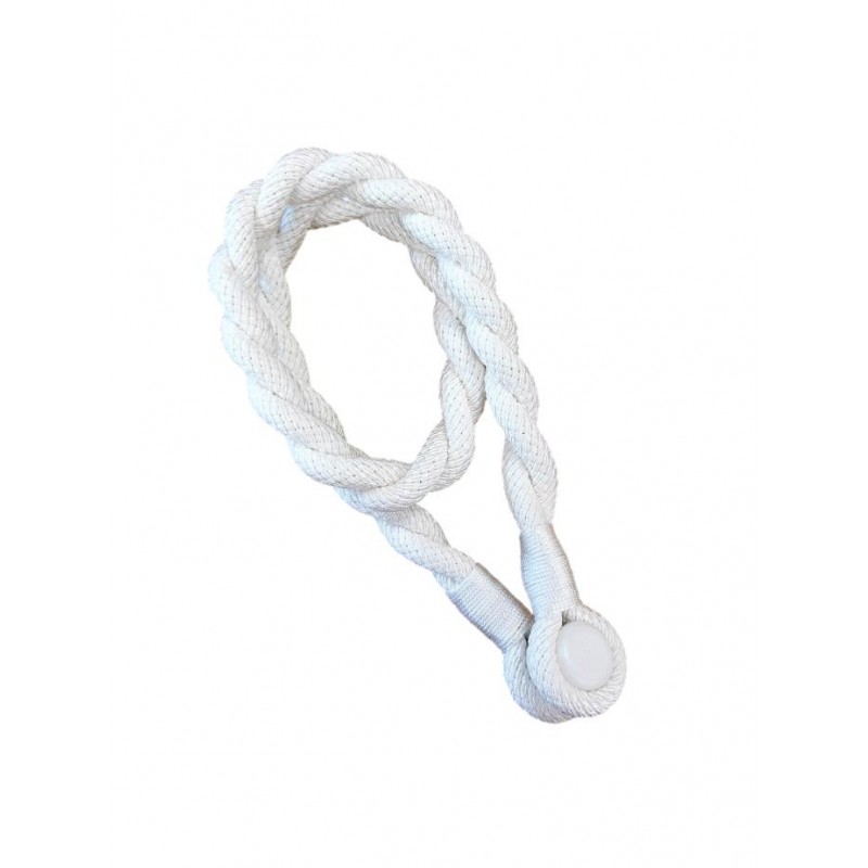 V1008-45510-10-202508121405-00 Magnetic weaved rope tieback Off White - Image 1