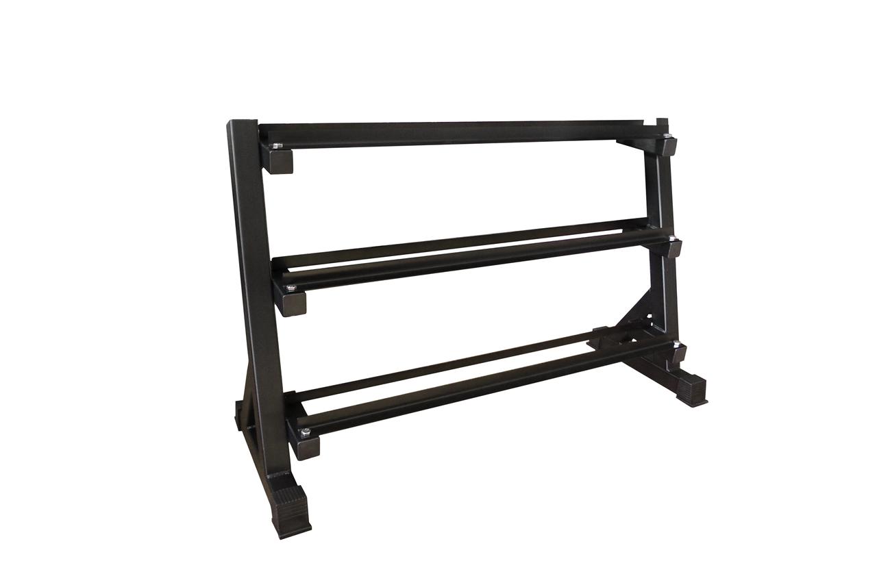 V1012-CURVE-SKU-131-202509190953-00 Curve Fitness Three-Tier Dumbbell Rack (130cm wide) - Image 1