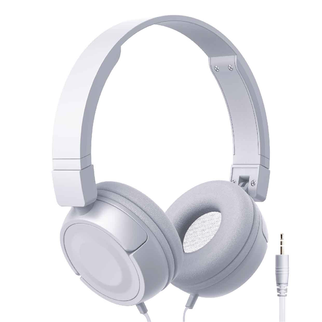V1031-HPS-WO24GR-934-202507221411-00 Laser Wired On-Ear Headphone Gray - Image 1