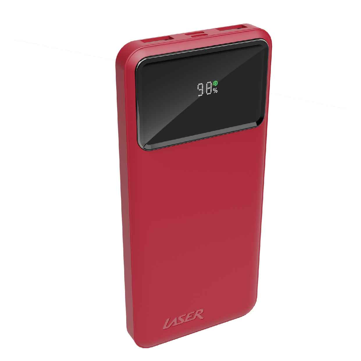 V1031-PB-10K24RD-729-202507221422-00 Laser 10000mAh Powerbank 18W PD with LED Indicator Red - Image 1