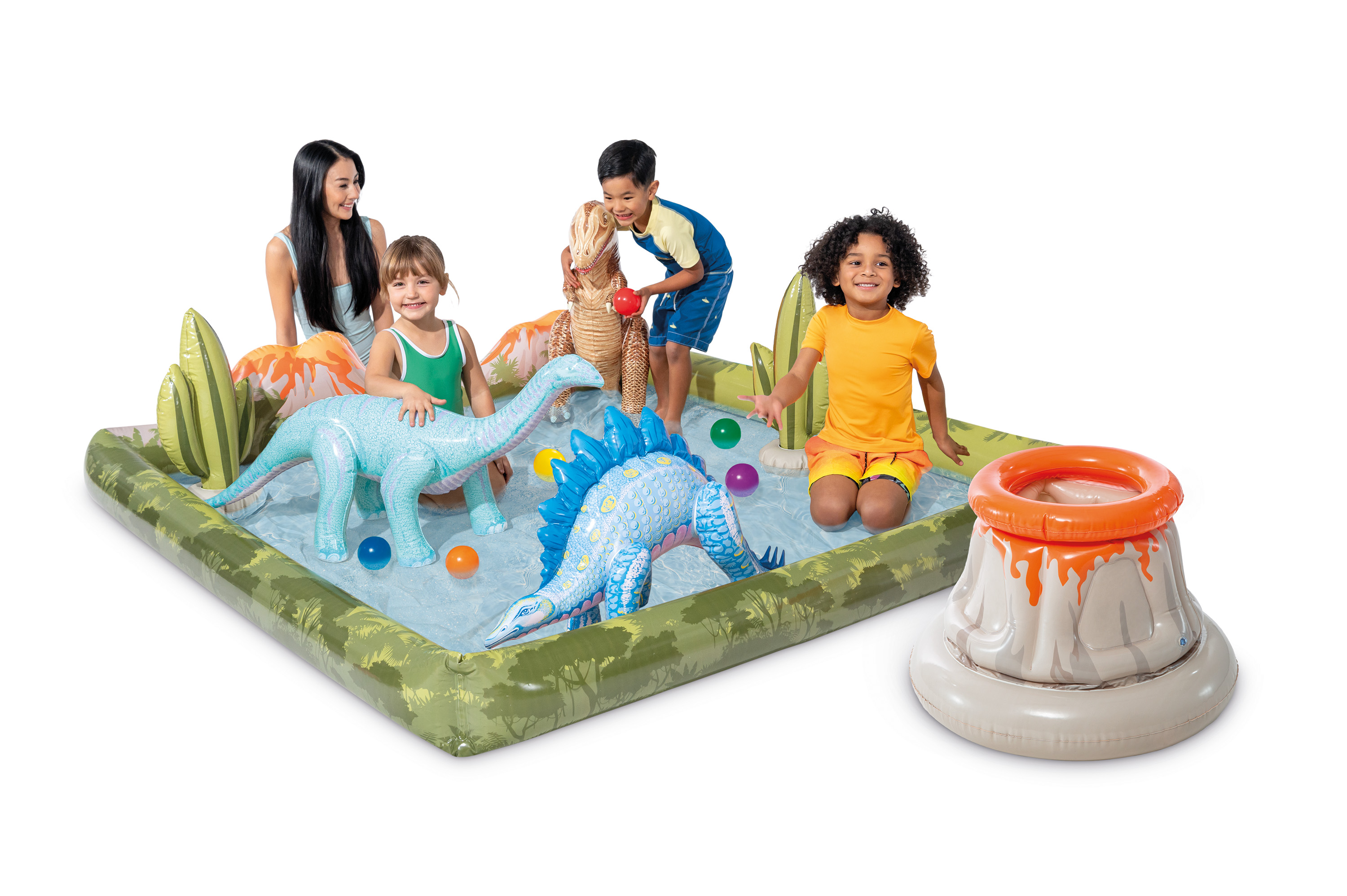 V1032-IXJURASSIC-56132-202508201030-00 Intex Jurassic Adventure Inflatable Play Center 56132 - Image 1