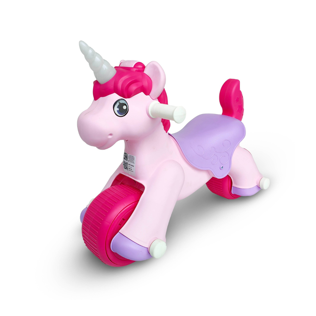 V1032-SHP708_PNK_UNICORN-202508201020-00 Volta Unicorn Foot To Floor Balance Push Scooter 3+ SHP708_PNK - Image 1