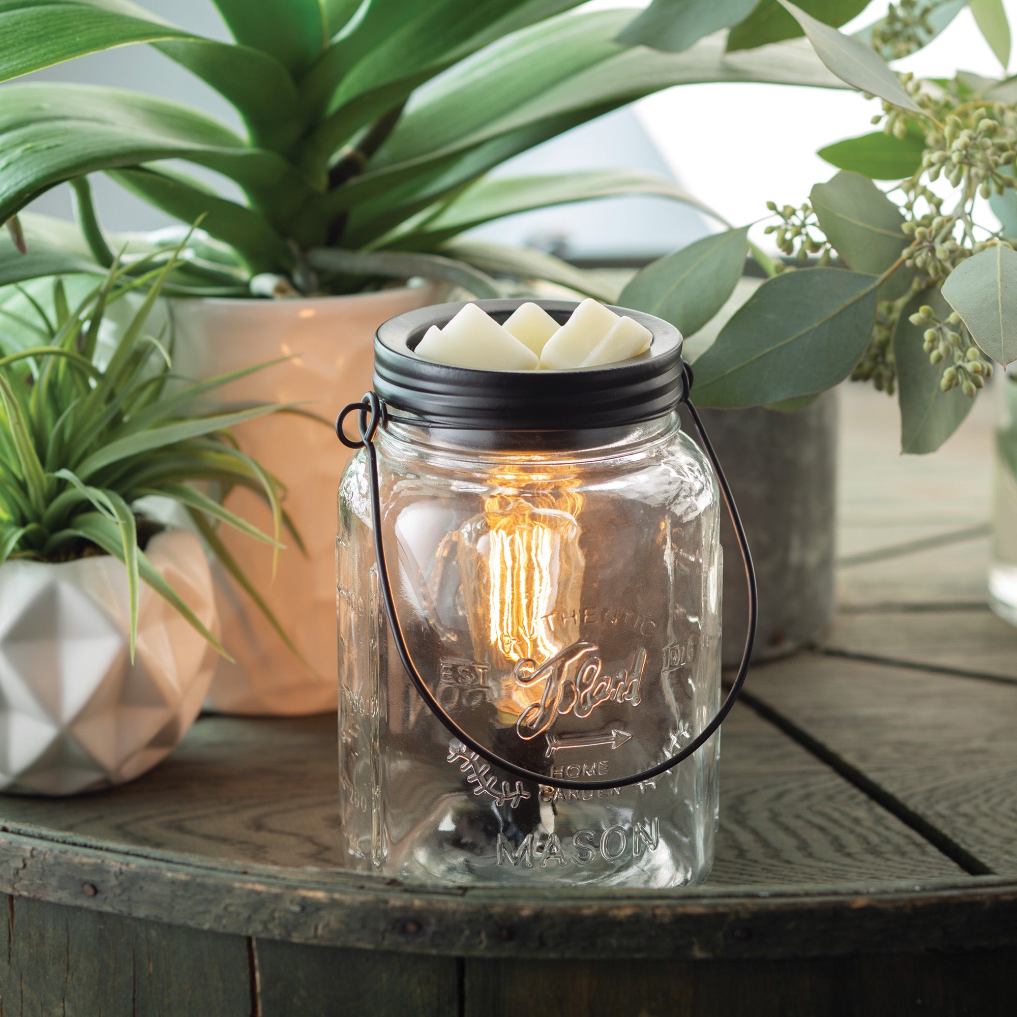 V1049-EBMAS-202508141725-00 Mason Jar Edison Bulb Illumination Warmer - Image 1