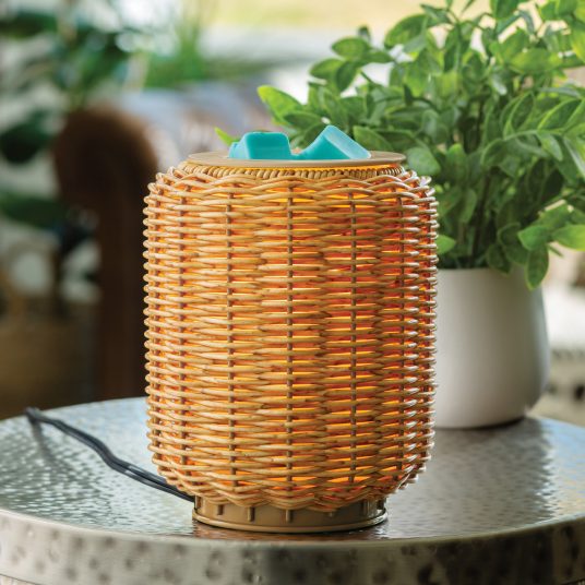 V1049-RWWLN-202508141720-00 Wicker Lantern Illumination Warmer - Image 1