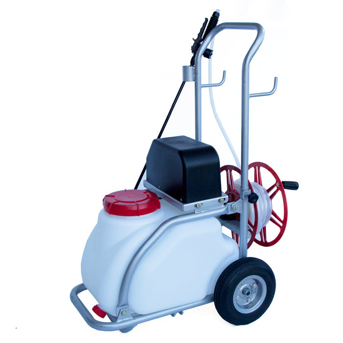 V1060-AT-30M3-202508141930-00 Samland 30L Electric Weed Pest Control Sprayer with Tank 12V Battery Spray Pump Trolley - Image 1