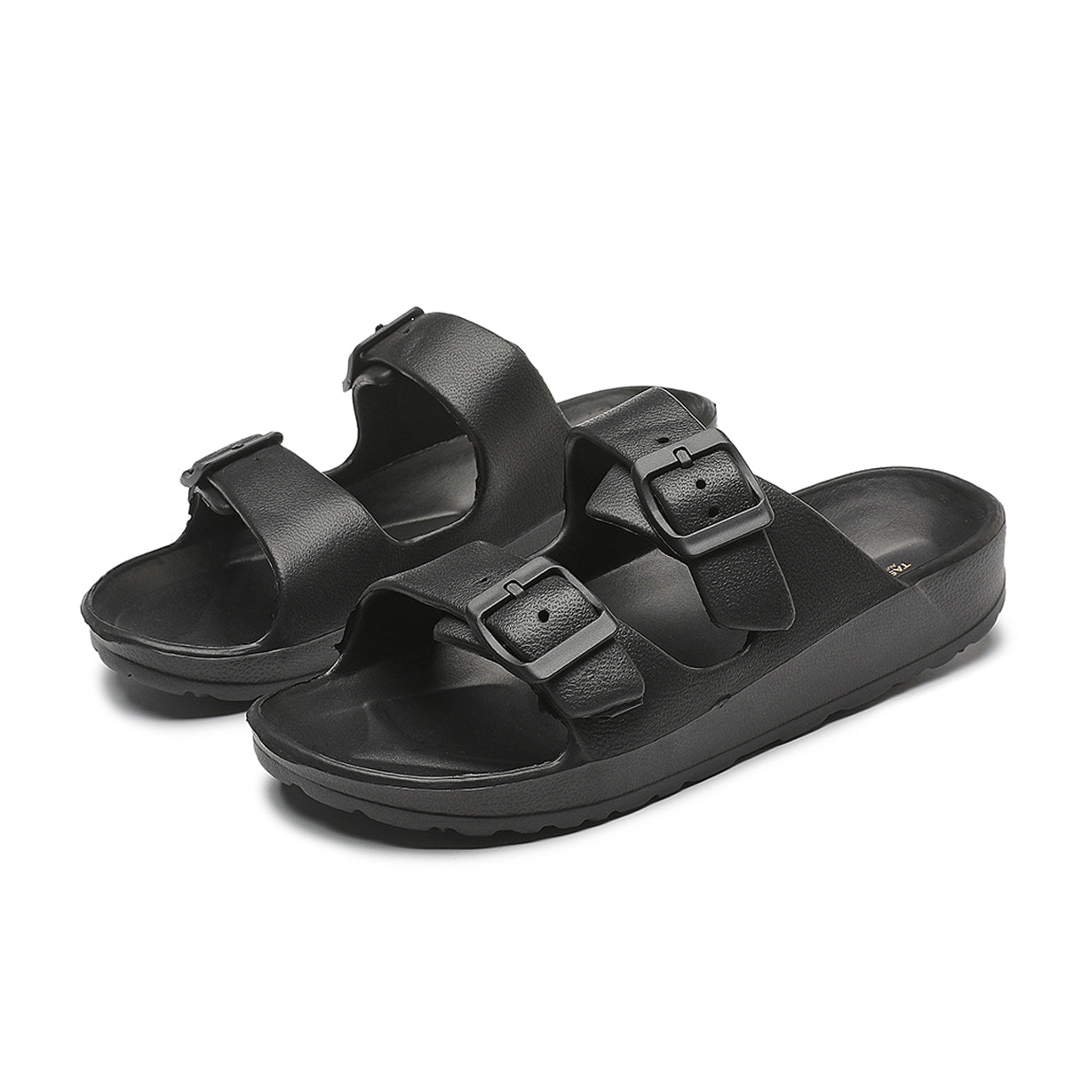 V1068-9353560017584-202509041410-00 UNISEX BEACH SLIDES 0099 - MEN - Black / AUS Ladies7/Men5/EU38/24cm - Image 1