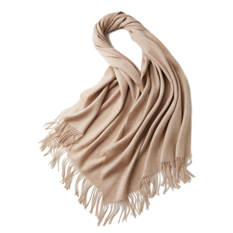 V1068-9353560031351-202509041415-00 100% MERINO VIRGIN WOOL SHAWL 970115 BEIGE - Image 1