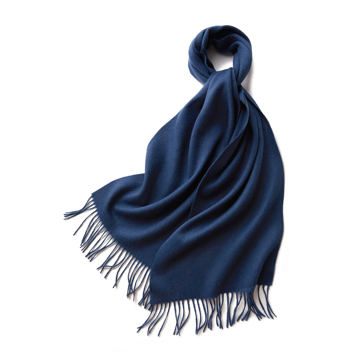 V1068-9353560036523-202509041407-00 100% MERINO VIRGIN WOOL SCARF 970116 NAVY - Image 1