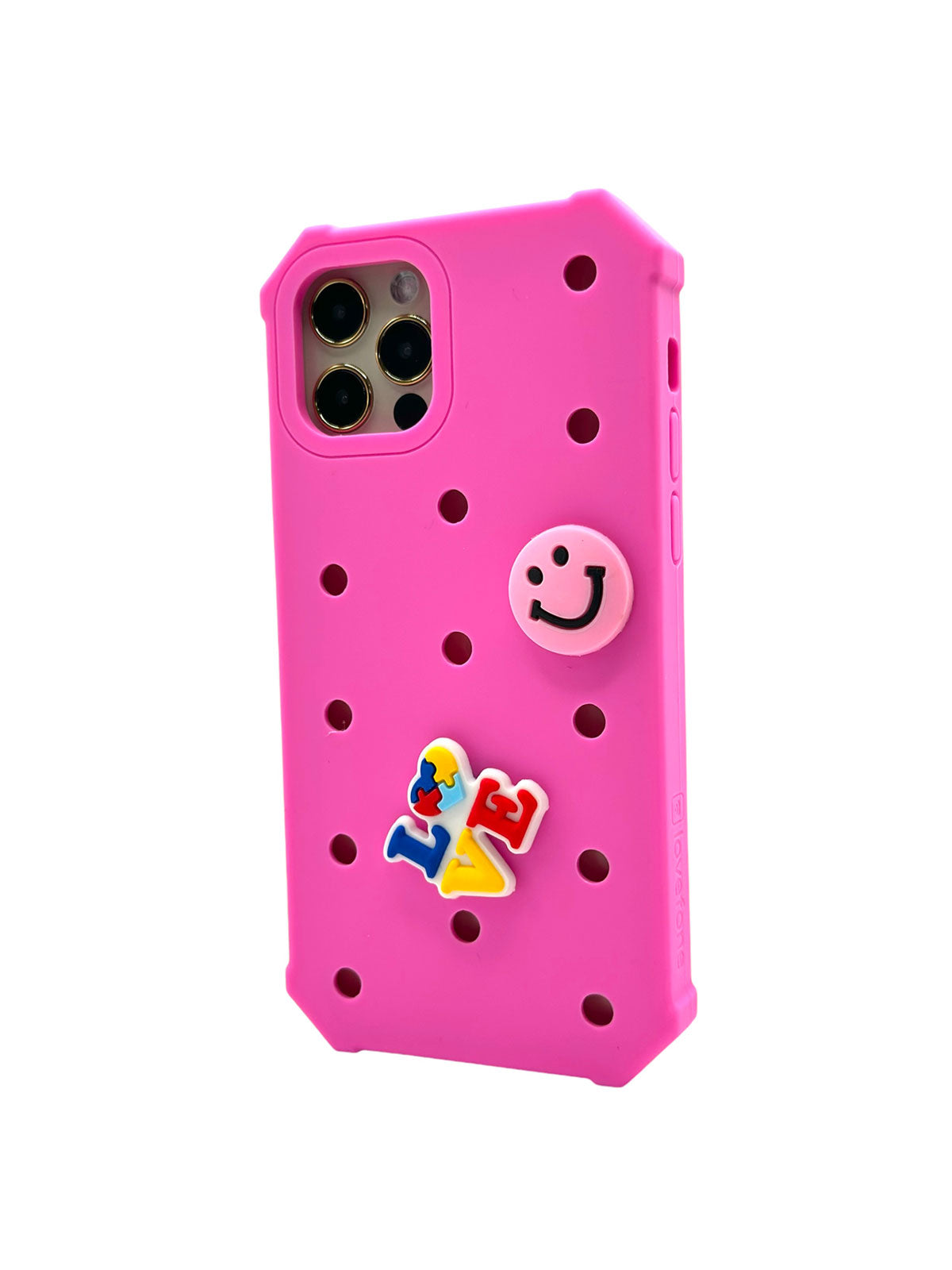 V1090-CASLOVKIDIPN1212P-PNK-202509101015-00 Lovefone Kids Silicone Case iPhone 12/12 Pro Pink - Image 1
