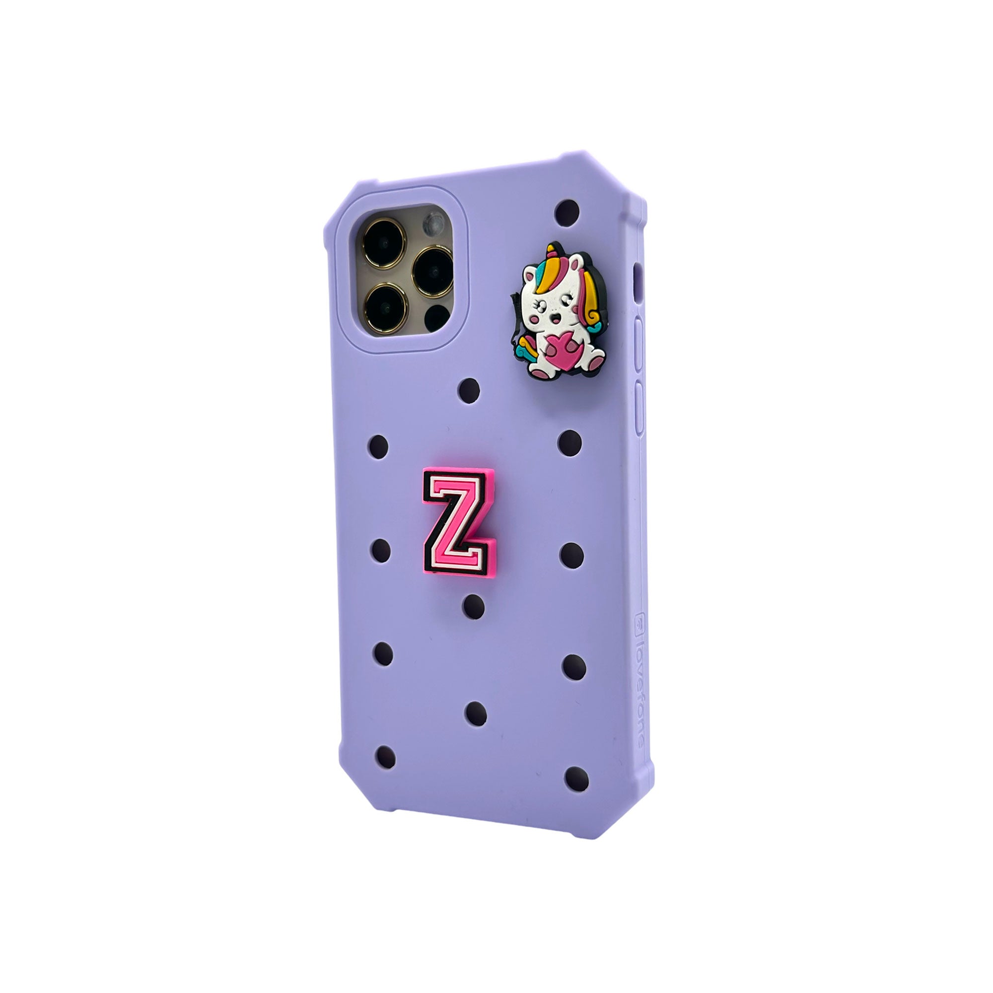 V1090-CASLOVKIDIPN13P-LAV-202509101016-00 Lovefone Kids Silicone Case iPhone 13 Pro Lavender - Image 1
