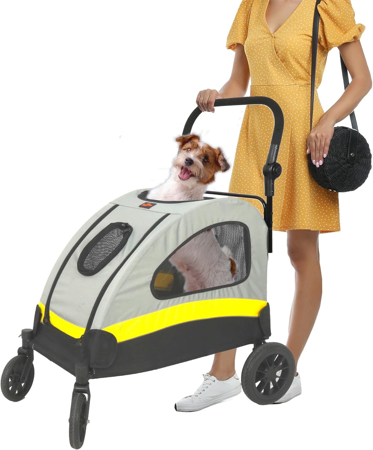 V178-66838-202508051010-00 Dog Stroller Large Foldable Pet Travel Cart - Image 1