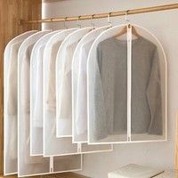 V178-67028-202508051010-00 10x Transparent Garment Bags 60x100cm Dustproof Suit Coat Cover Storage - Image 1
