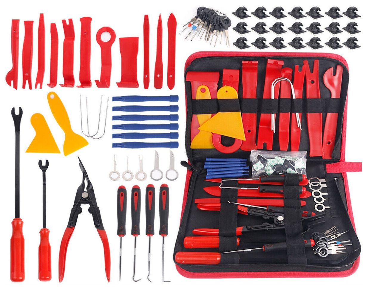 V178-67032-202508051010-00 65pcs Car Trim Removal Tool Set Pry Bar Dash Kit - Image 1