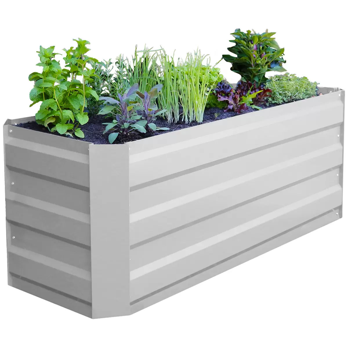 V178-67250-202508051025-00 Slimline Garden Bed 120 x 45 x 45cm White - Image 1