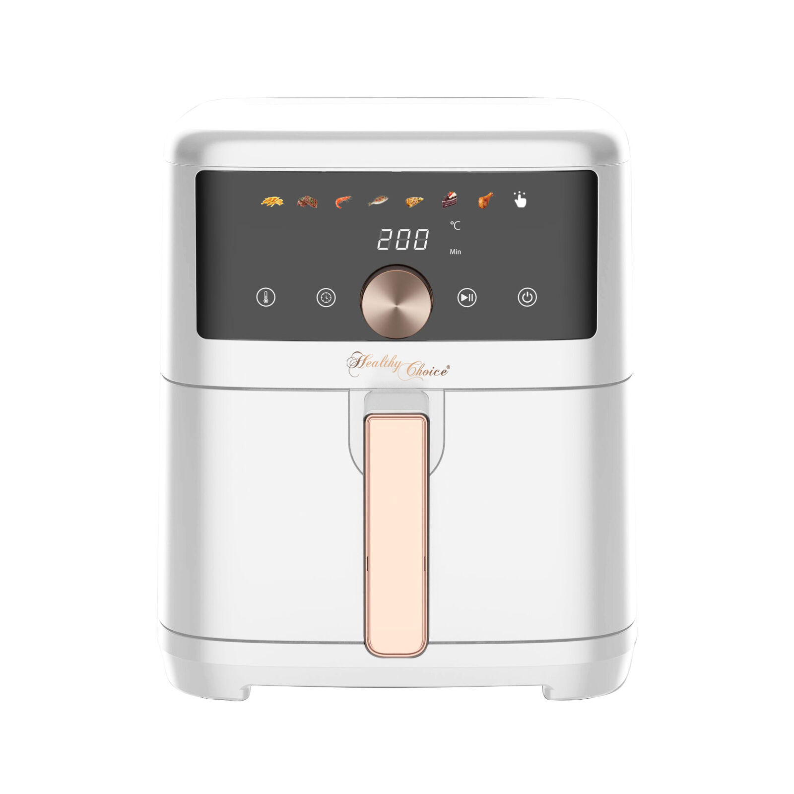 V196-AFW705-202508251020-00 7L Digital Air Fryer, Intuitive Touch Control with Pizza/Baking Pan, and Accessories - Image 1