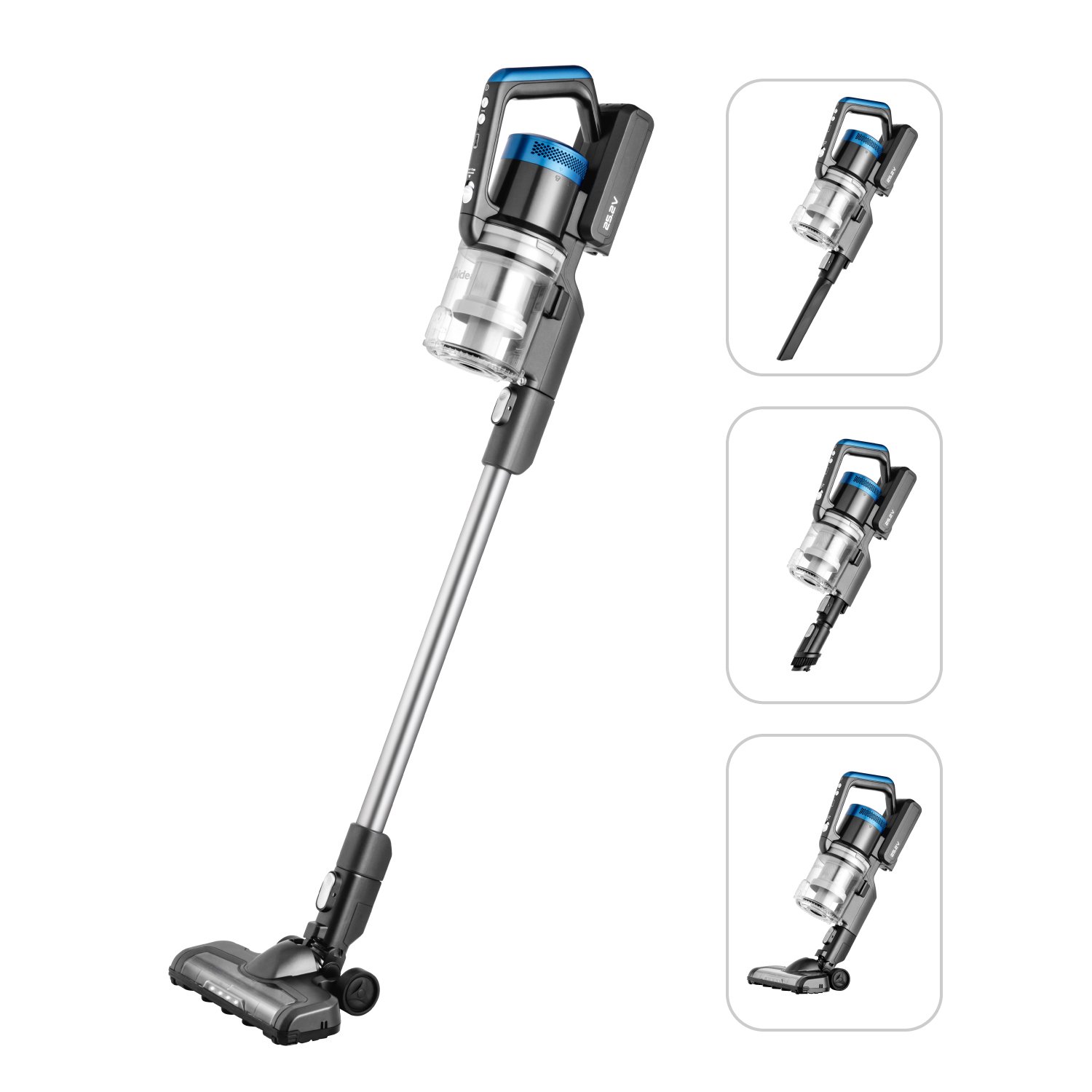 V214-MPO6AUBK-202508261325-00 Midea P6 Cordless Stick Vacuum - Image 1