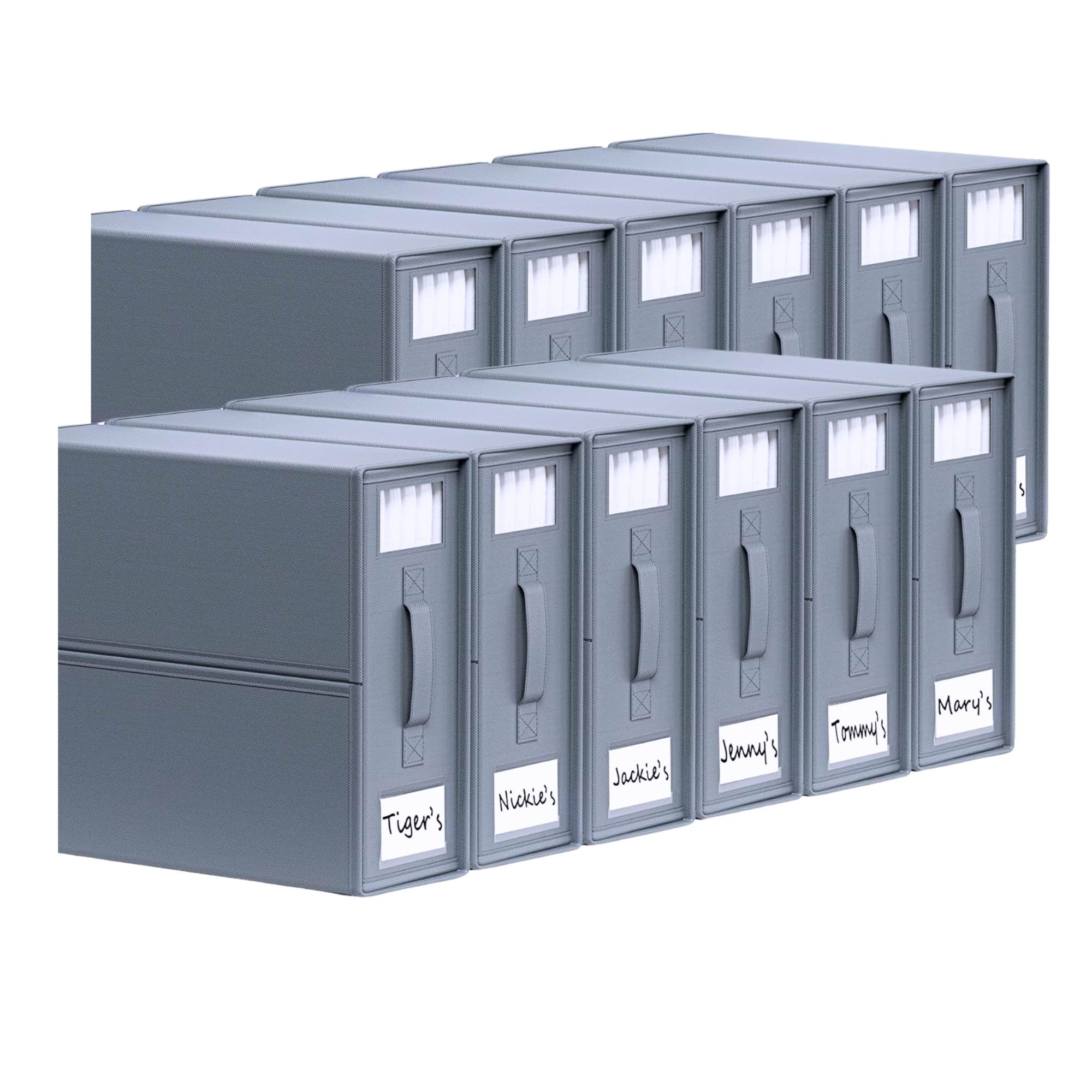 V238-SUPDZ-41188849090640-202508260925-00 10x Kitchee Foldable Bed Sheet Storage Box – Linen & Closet Organiser Grey - Image 1