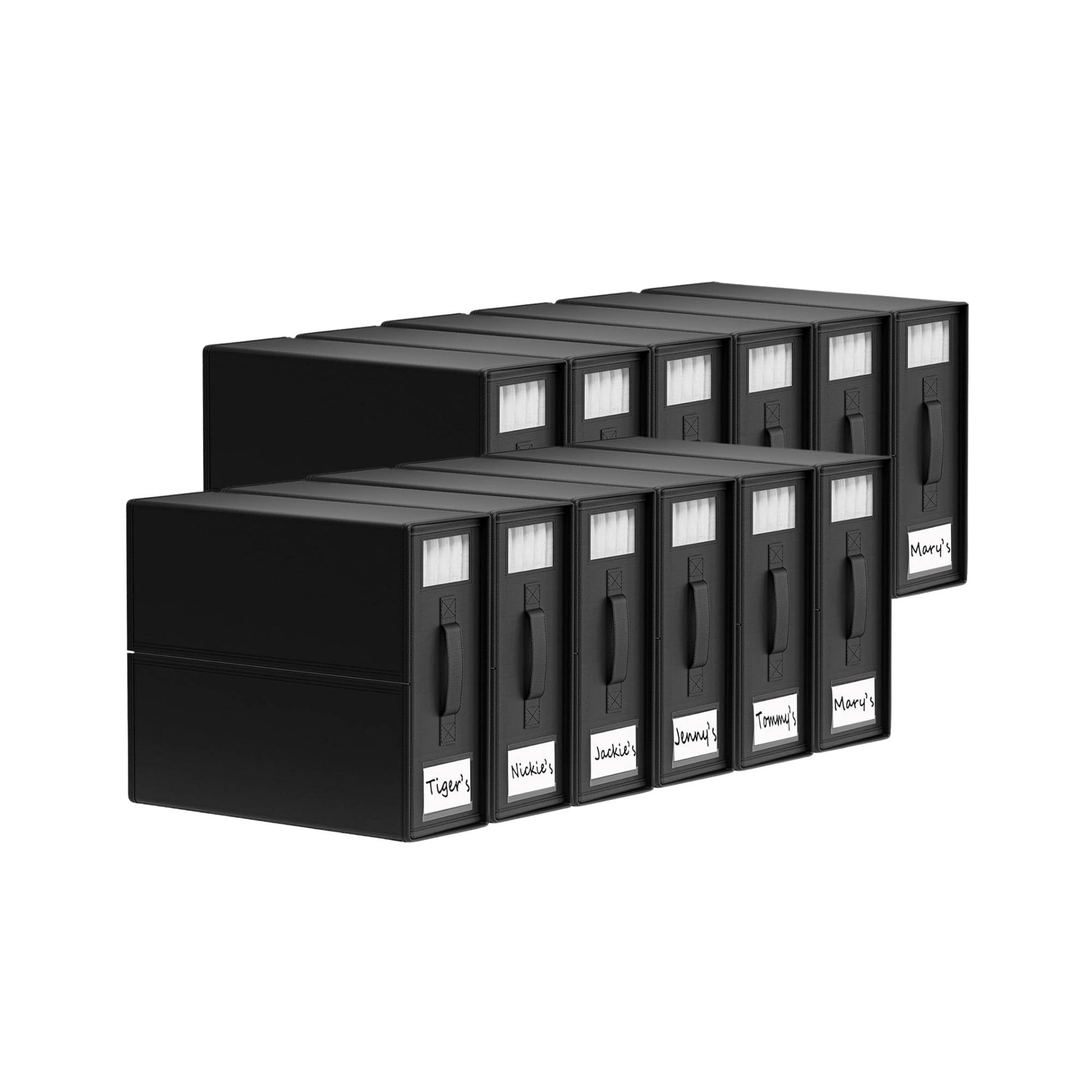 V238-SUPDZ-41188868915280-202508260925-00 10x Kitchee Foldable Bed Sheet Storage Box – Linen & Closet Organiser Black - Image 1