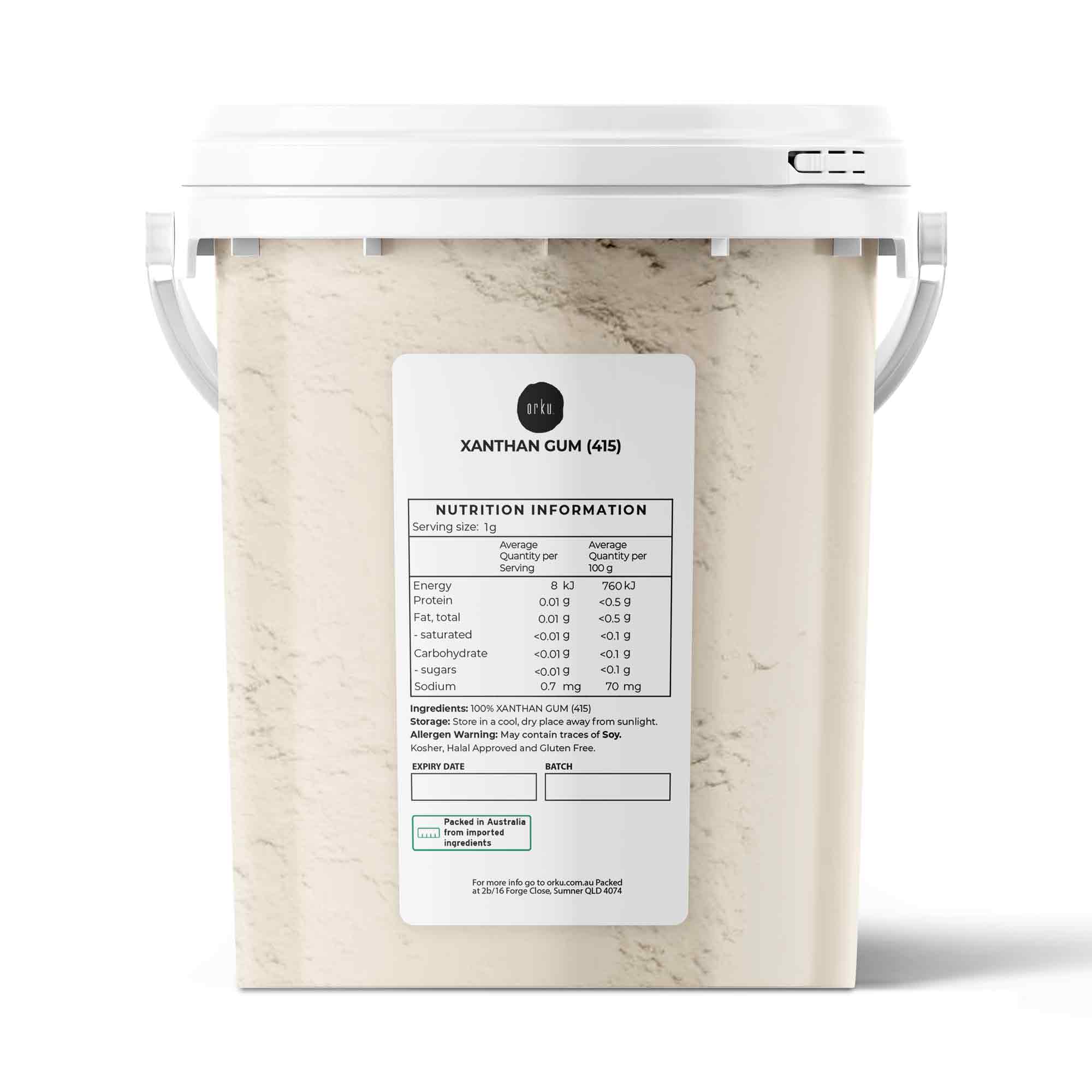 V238-SUPDZ-41235057672272-202508251456-00 Orku 600g Xanthan Gum Thickener Pure Powder 200 Mesh FCC E415 Food Additive TUB - Image 1