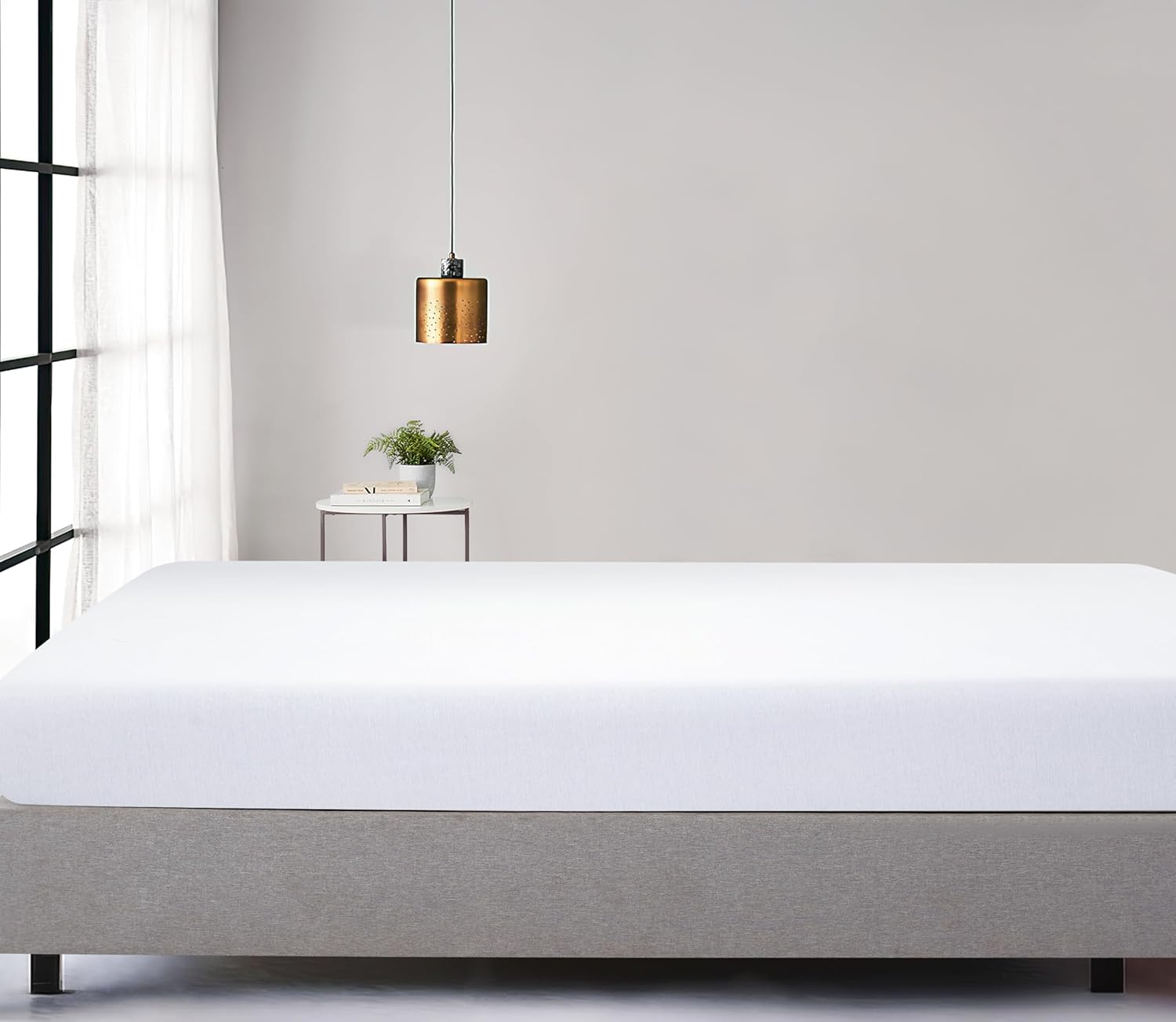 V439-CFSWHITEJ-202508150855-00 100% Jersey Cotton Soft Stretchy Breathable Fitted Sheet - White - Queen Size - Image 1