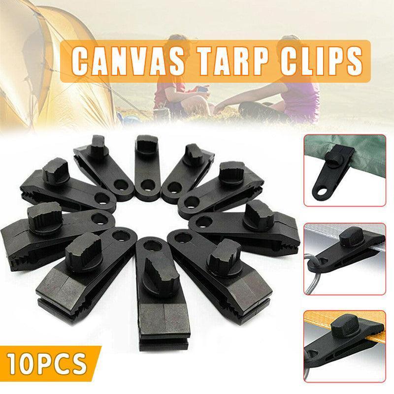 V528-10PCS-TENTCLIP-467622-202509251446-00 10Pcs Heavy-Duty Awning Tarp Tent Clips for Camping Survival - Image 1