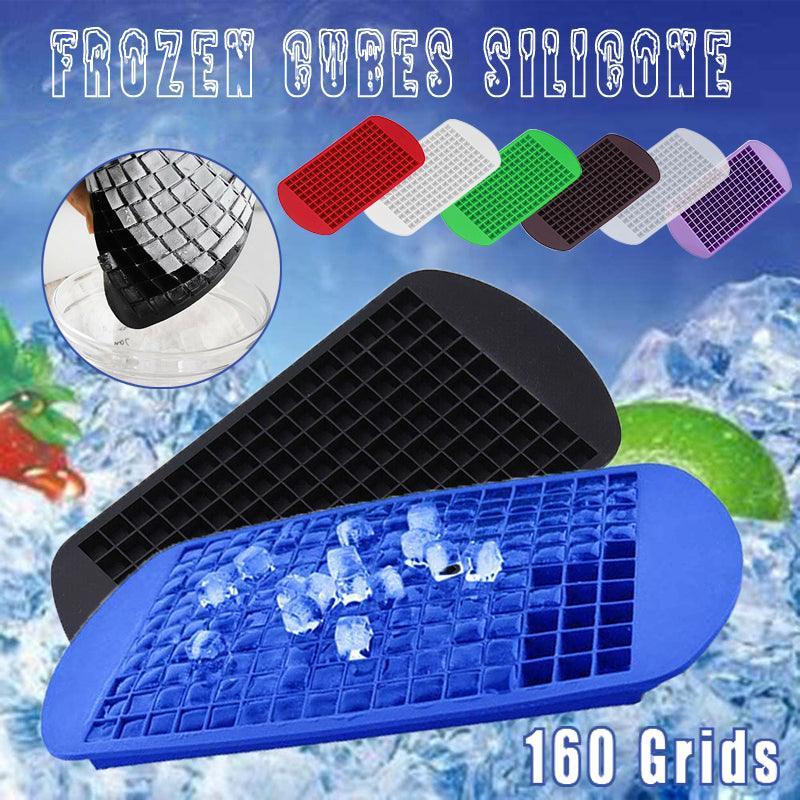V528-160GRIDS-COFFEE-954216-202510010127-00 160 Grids Ice Cube Tray Ice Maker Mold Frozen Cubes Silicone Mini Small Diy Au - Coffee - Image 1