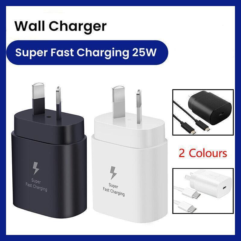 V528-25WCHARGERCABLE-WHITE-14552-202509251321-00 Super Fast Wall Charger For Samsung Galaxy S22 S23 Note 20 Ultra - Cable Only(White) - Image 1