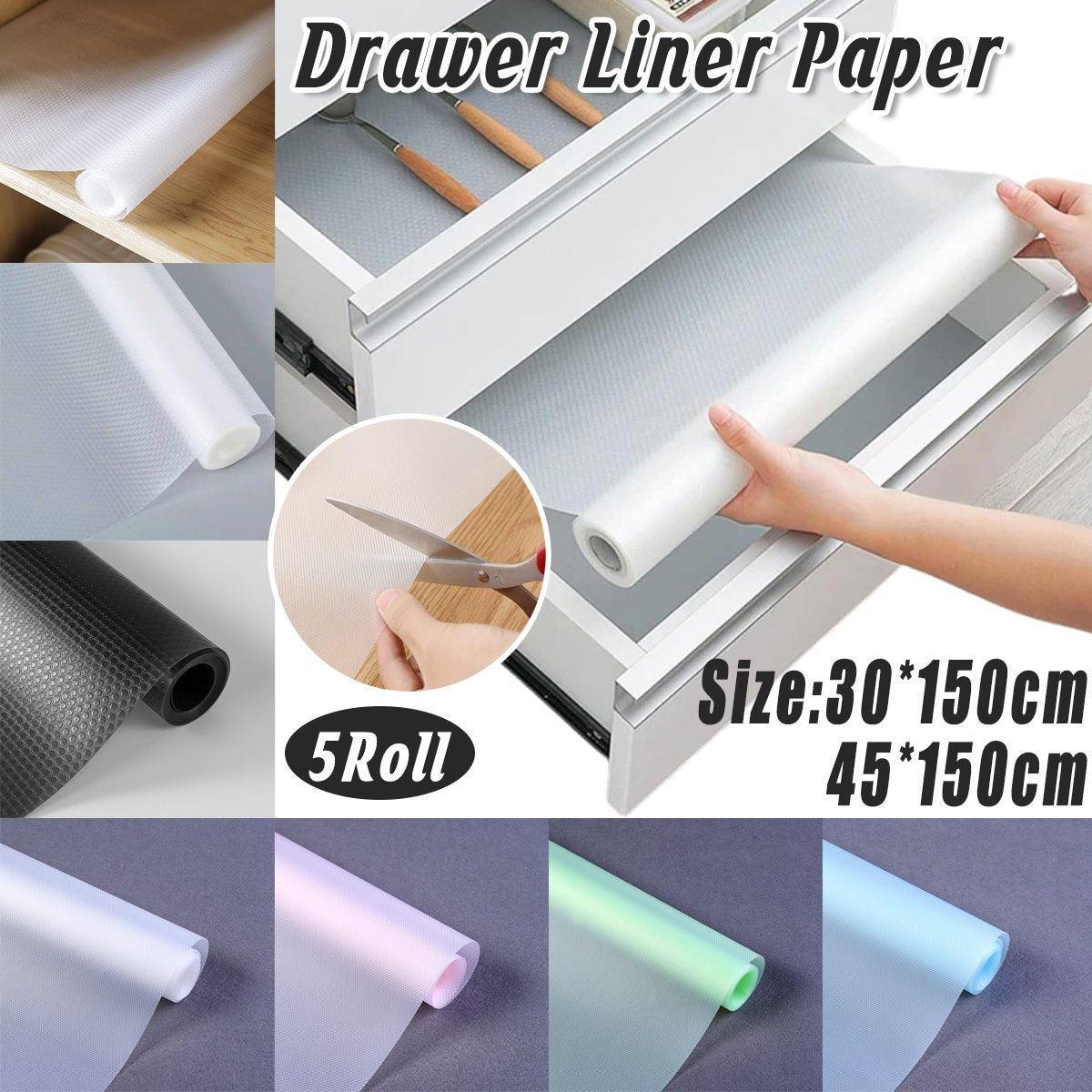 V528-30-150CM-5ROLL-ZSW-GREEN-614200-202510010636-00 5 Roll EVA Anti Moisture Drawer Mat Cabinet Pad Kitchen Dustproof Placemat - Green Diamond-30*150cm - Image 1