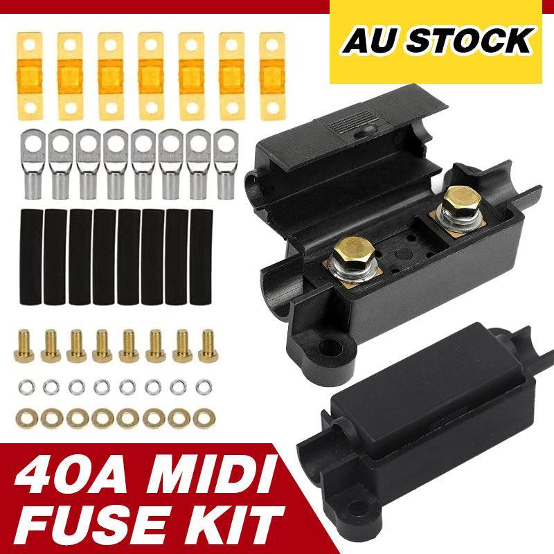 V528-40AFUSEKIT-220590-202509250935-00 40A Midi Fuse Kit 4 Ans Holder 7 X 40 Amp Fuses To Suit Redarc Bcdc Dual Battery - Image 1