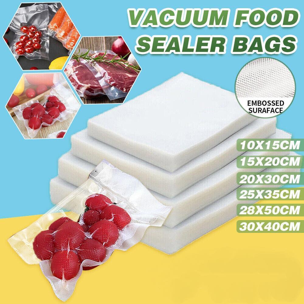 V528-9360101018696-202510010554-00 100pcs Vacuum Food Sealer Bags Precut BPA Free Commercial Grade Storage Saver - 10x15cm - Image 1