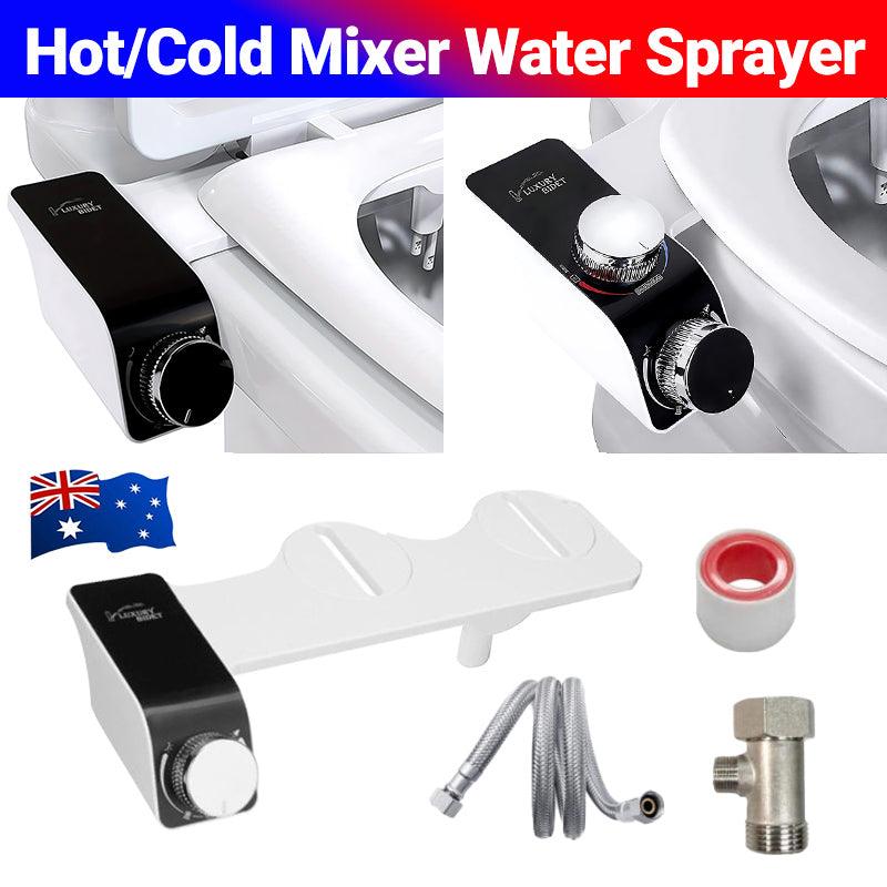 V528-9360312027180-202510010009-00 Bidet Toilet Seat Dual Nozzles Self-Cleaning Wash Hot Cold Mixer Water Sprayer - Cold Water - Image 1