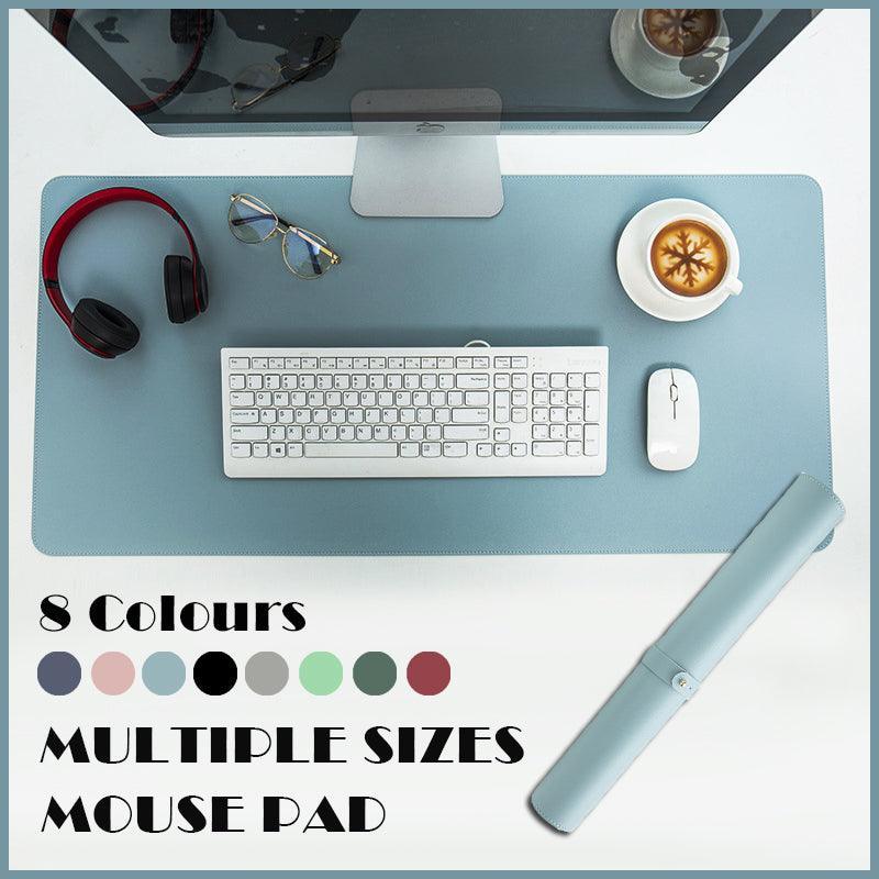 V528-9360312129501-202509301345-00 Large Leather Gaming Mouse Pad Waterproof Desk Keyboard Mat 120 x 60cm - Light Green - Image 1