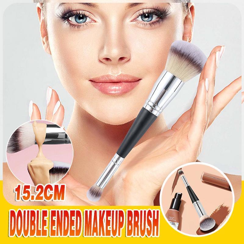 V528-9360312204284-202509291636-00 Double Ended Makeup Brush Liquid Foundation Powder Eyeshadow Cosmetic Brush Tool - Image 1