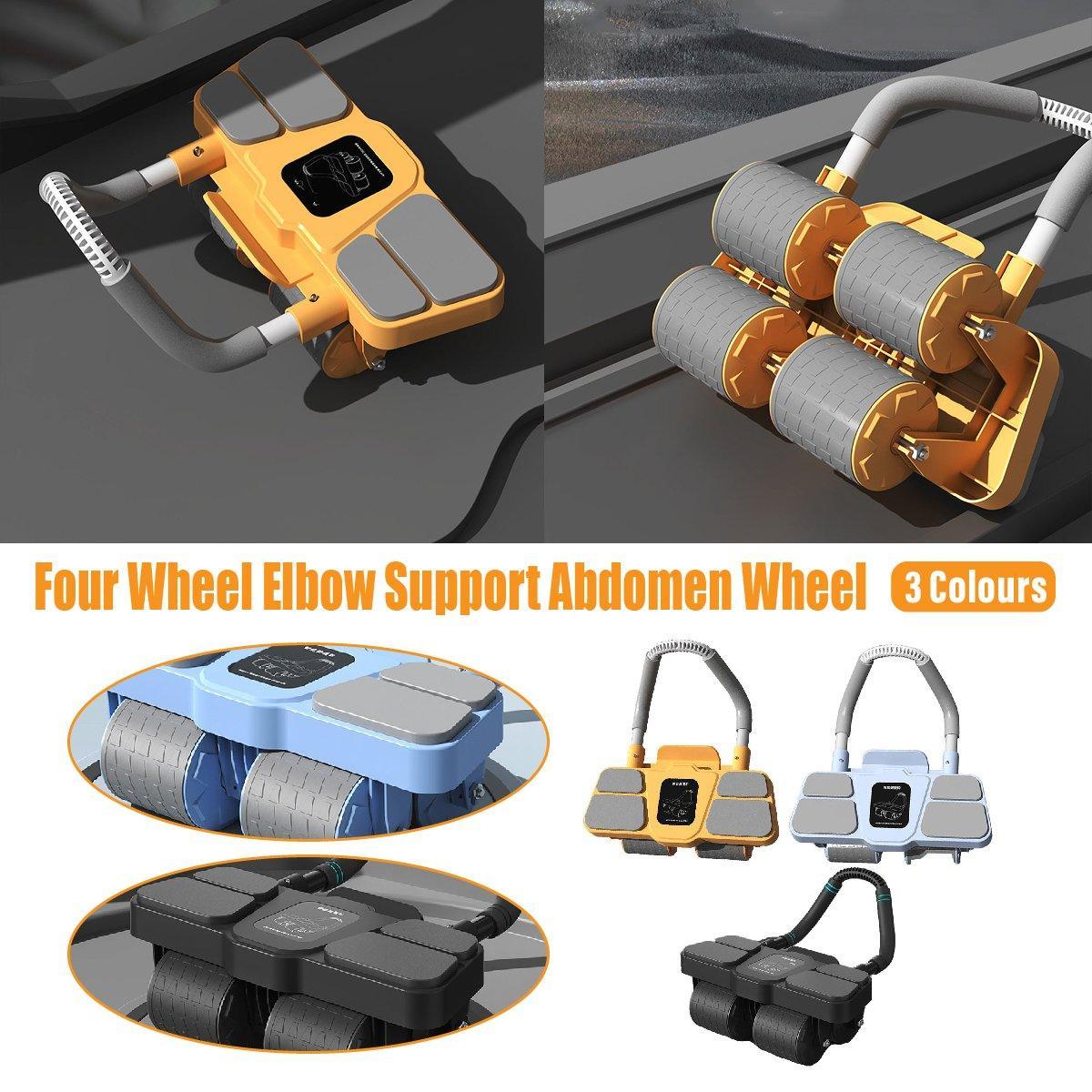 V528-ABDOMINAL-WHEEL-BLUE-696852-202510011136-00 Four Wheel Abdominal Roller Automatic Rebound Ab Machine Home Fitness Equipment - Blue - Image 1