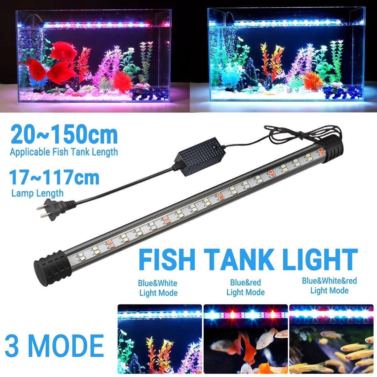 V528-AQUARIUM-LIGHT-77CM-355211-202509301318-00 Aquarium Fish Tank Light LED Waterproof Full Spectrum Aqua Lamp RGB - 77cm 122Led - Image 1