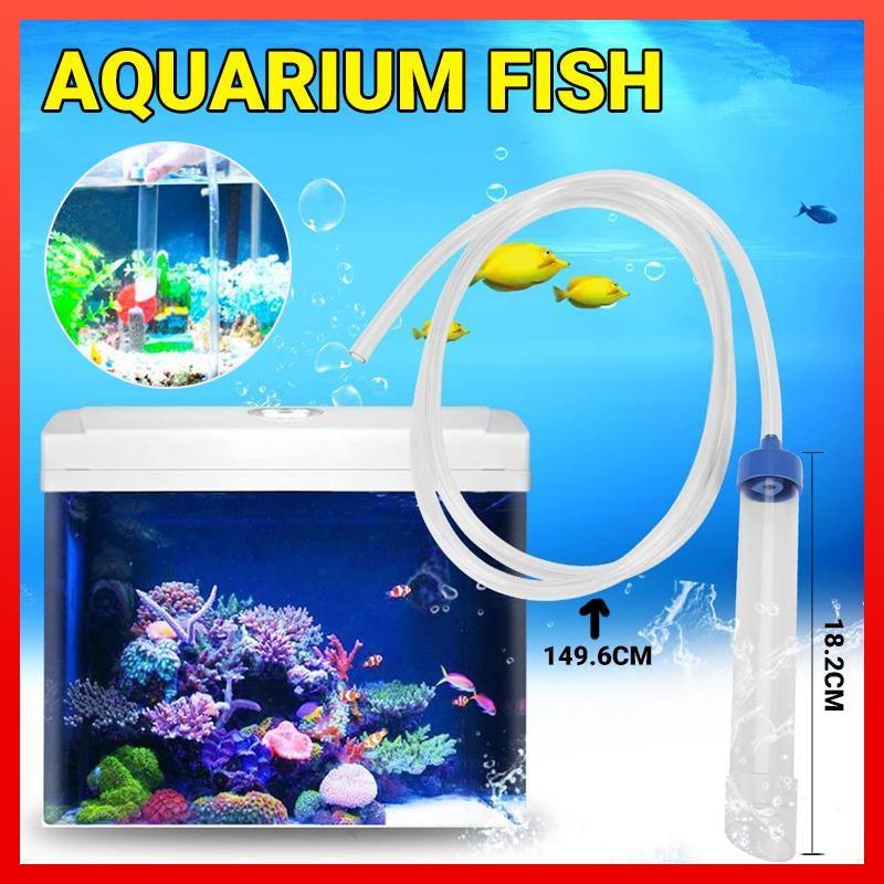 V528-AQUARIUMFISH-462556-202509291554-00 Aquarium Gravel Cleaner Siphon Hose Manual Water Changer for Small Fish Tanks - Image 1