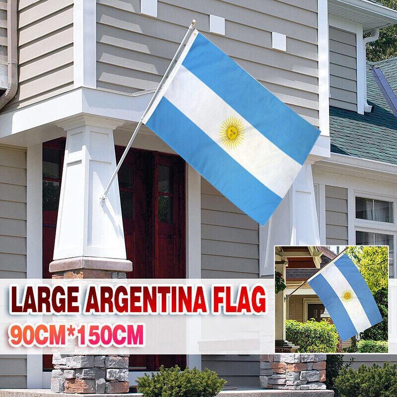 V528-ARGENTINAFLAG-59381-202509250952-00 150 x 90cm Large Argentina Flag Argentine Argentinian National Outdoor Festival - Image 1