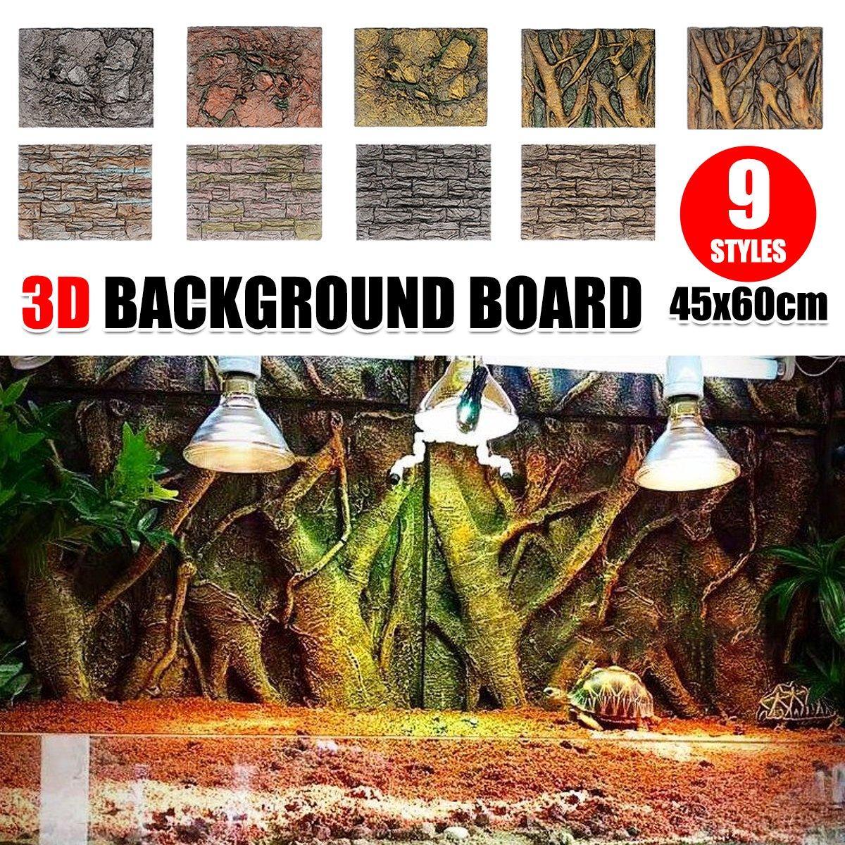 V528-BACKGROUND-H-484961-202510010709-00 Pet Reptile Tank Board 3D Foam Backgrounds and Habitat Decoration 9 Styles - H - Image 1