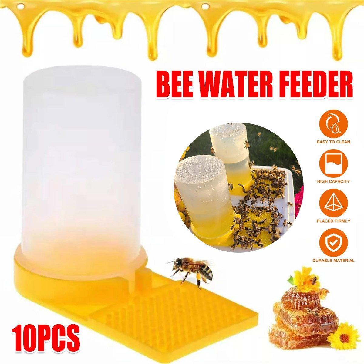 V528-BEE-WATER-FEEDER-10PCS-412034-202509291528-00 10PCS Beekeeping Tools Hive Entrance Feeder Bee Feeding Trough Beehive Door Tool - Image 1