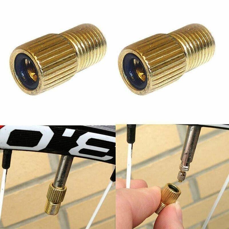 V528-BICYCLEADAPTERS-5PCS-923321-202509301527-00 Bicycle Pump Adapters Converter Presta To Schrader Bike Valve Tyre Connector Au - 5PCS - Image 1