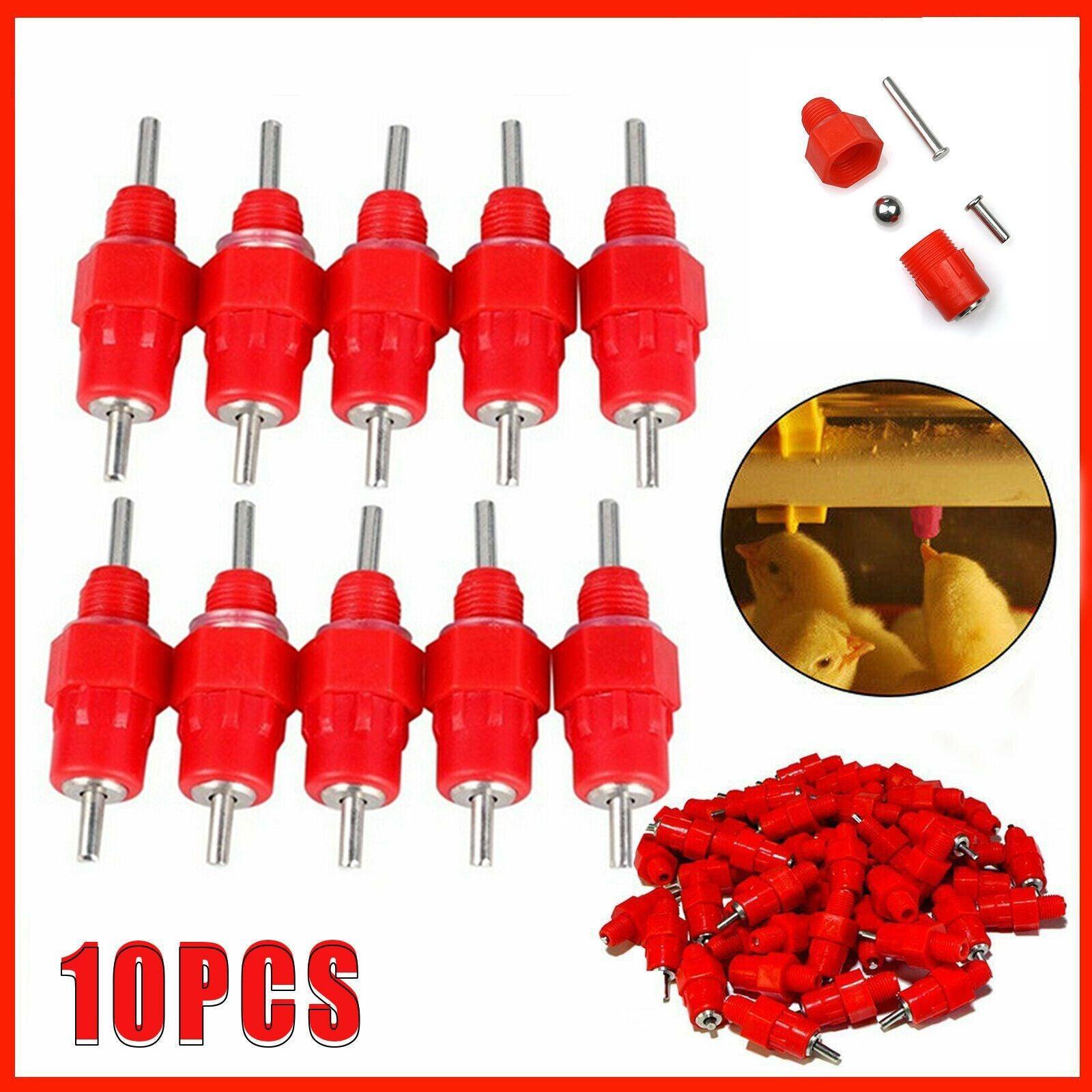 V528-CHICKENWATERDISPENSER-10-546541-202509251035-00 10 PCS Automatic Nipple Water Valves for Poultry and Duck Feeding - Image 1