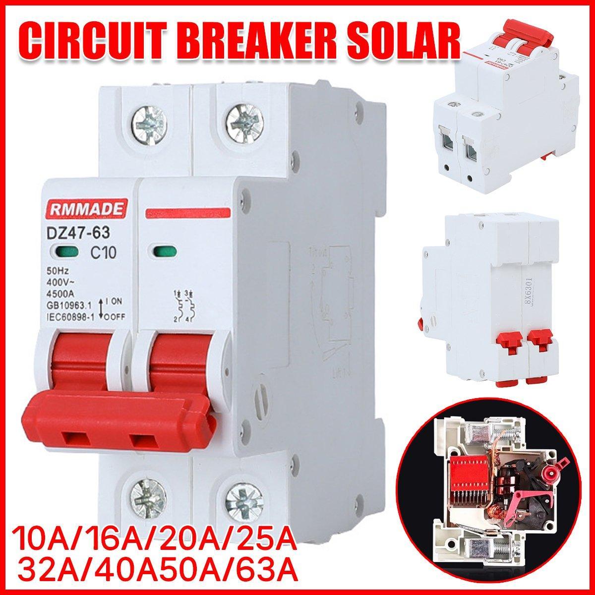 V528-CIRCUIT-BREAKER-40A-448137-202510010054-00 AC Circuit Breaker Solar 220-380V 2Pole Double MCB Mini 10-63 Amp - 40A - Image 1
