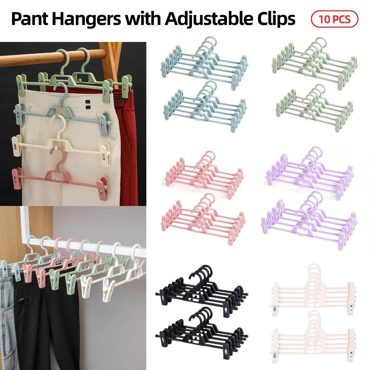 V528-CLOTHESPIN-10PCS-PURPLE-944145-202510010137-00 Seamless Household Retractable Pants Rack Buckle Clothes Clip Inner Hanger - Purple - Image 1