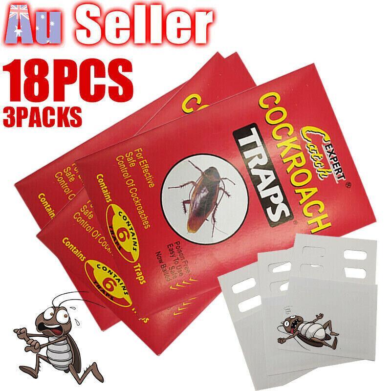V528-COCKROACH-3PCS-77622-202509251230-00 18Pcs /3 Pack Cockroach Bait Sticky Glue Cockroaches Insect Bug Pest Au - Image 1