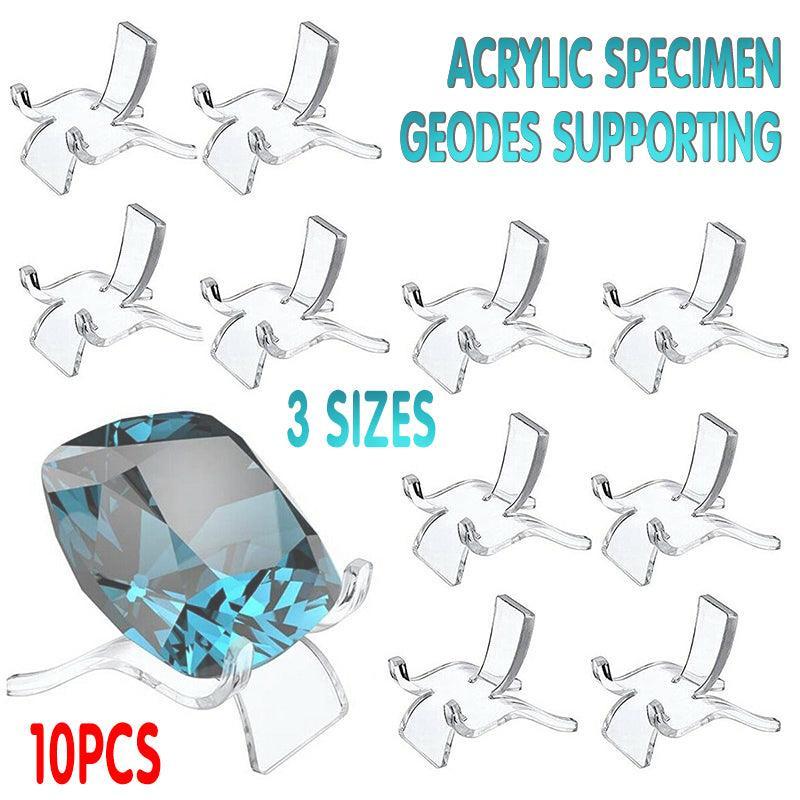 V528-DISPLAYHOLDER-10PCS-S-474370-202510010936-00 10pcs Acrylic Display Stands for Crystals Minerals Geodes Jewellery Ornament Holder - S 3.8X3X3.5cm - Image 1